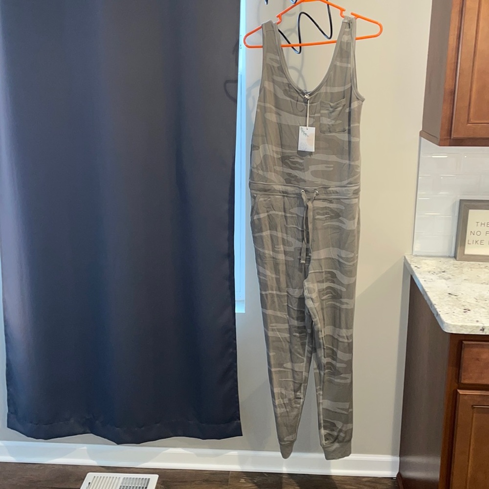 Camouflage fleece lined jumpsuits!